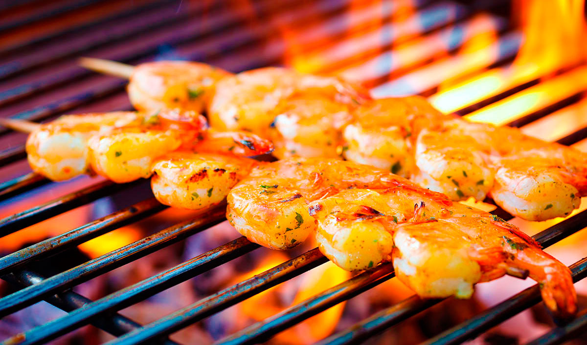 Camarones a la parrilla